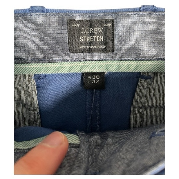 J. Crew Men's Vibrant Blue Chinos - Picture 2 of 2